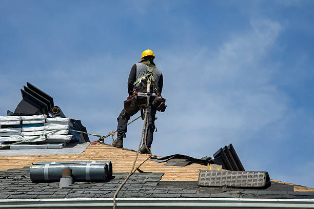 Professional Metal Roofing technician working in Franklin, MA
